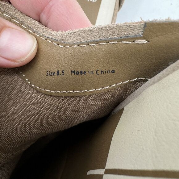 Dolce Vita Women's Shiloh Mules Size 8.5 Truffle Suede Brown Leather Western - Picture 7 of 9